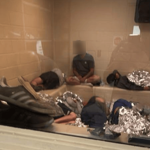 Detention in Burlington ICE building